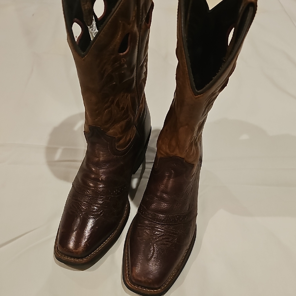 Brown Leather Cowboy Boots